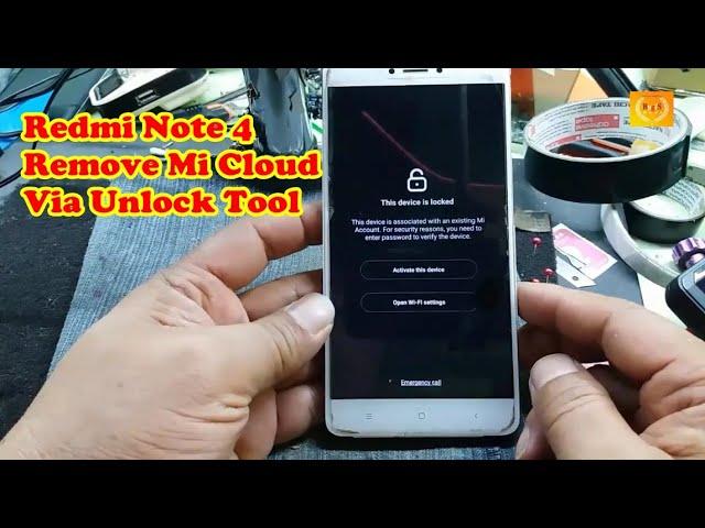 Redmi Note 4 Remove Mi Cloud via Unlock Tool