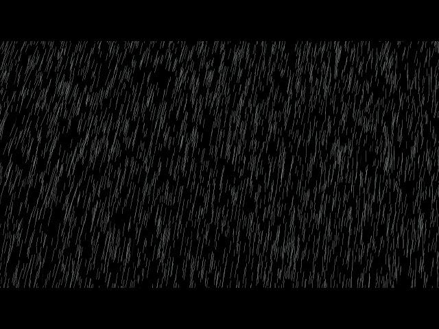 Heavy Rain Drop Effect On Black Screen (No Copyright)