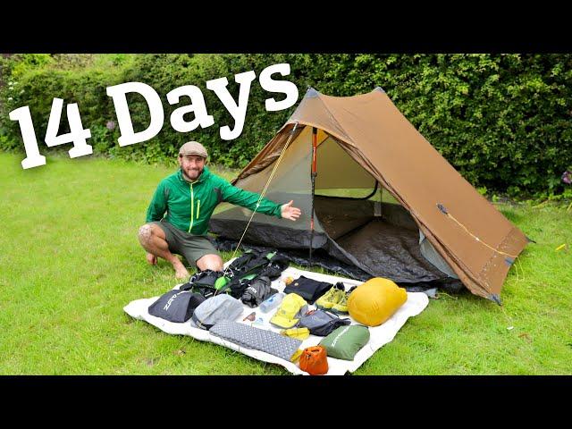 Everything I Need for 14 days in the Wild - Lightweight Backpacking Gear for the Scottish Highlands