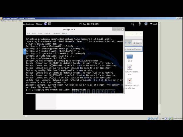 Install VirtualBox Guest Addition on Kali Linux 1.0.8 VM