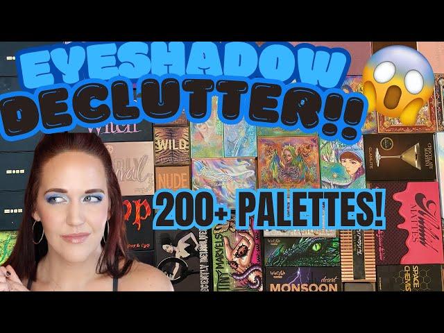  Eyeshadow Palette Collection & Declutter  200+ Palettes! (2024)