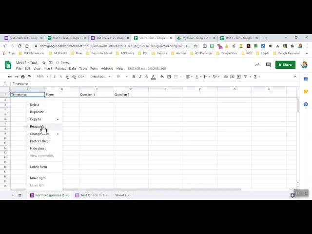 Multiple Google Forms Populating into One Google Sheet