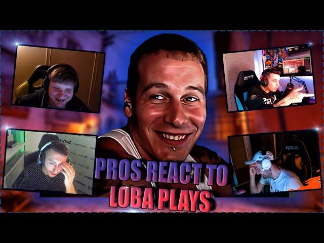 CS GO PROS REACT TO LOBANJICA PLAYS | REACT TO LOBAPEEK