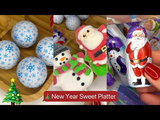 New Year themed Sweet Platter  asmr
