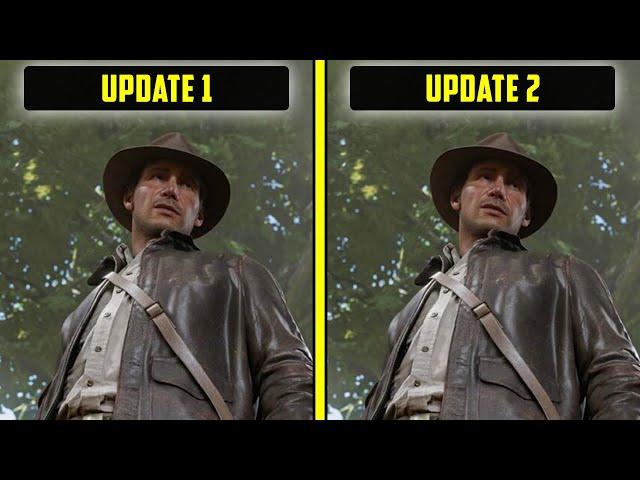 Indiana Jones and the Great Circle PC - Update 1 VS Update 2 Performance Comparison + Stutter Fixes