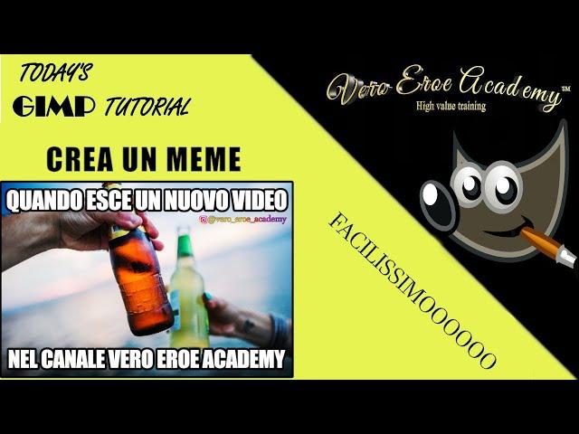 FARE UN MEME CON GIMP - MEME GIMP - fare un meme con gimp - meme gimp