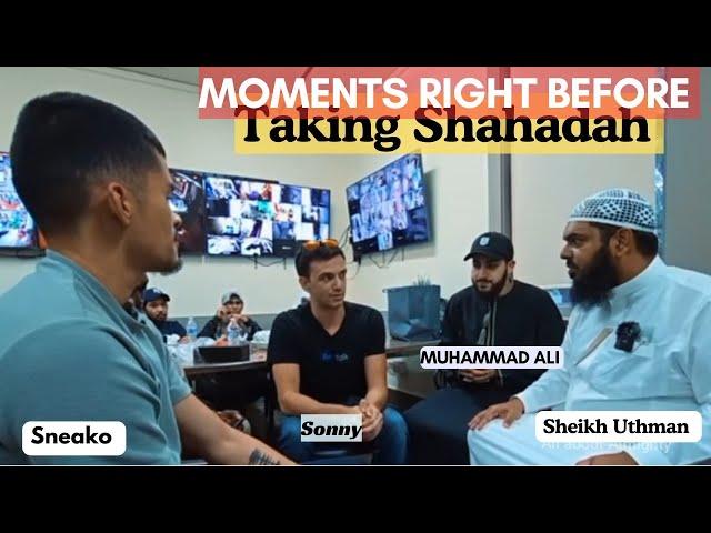 SONNY IN DISCUSSION W/ SHEIKH UTHMAN SNEAKO MUHAMMAD ALI RIGHT BEFORE TAKING SHAHADAH