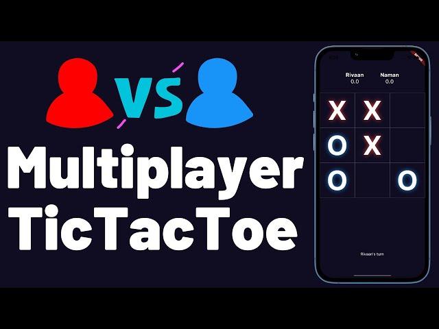 Multi Player TicTacToe Game App using Flutter, Node, Express and Socket - Full Stack Development