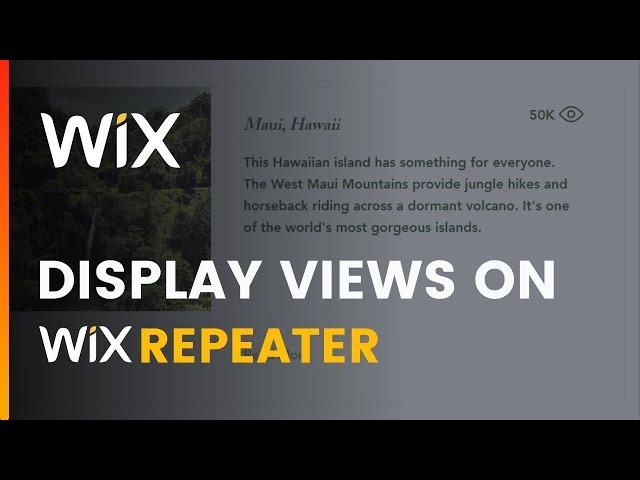 How to Add View Counter on WIX Dynamic Page | PART 2 | Wix Ideas