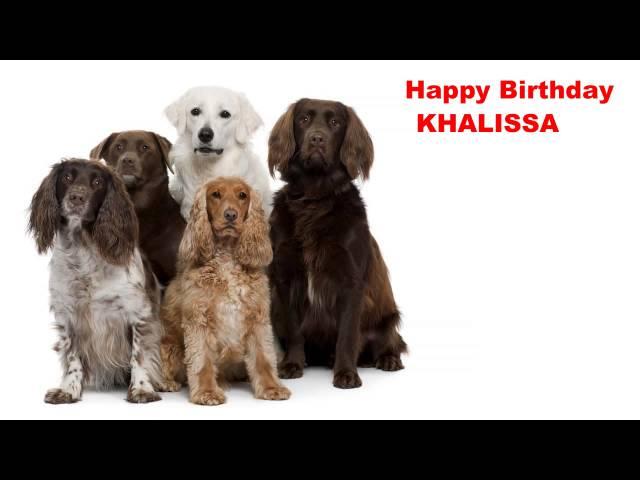 Khalissa  Dogs Perros - Happy Birthday