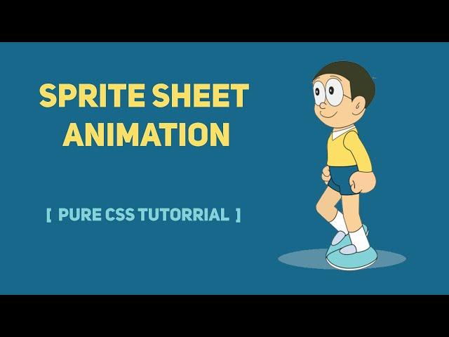 CSS Sprite Sheet Animation Part - 1 | CSS Image Sprite Animations With Steps Fuction