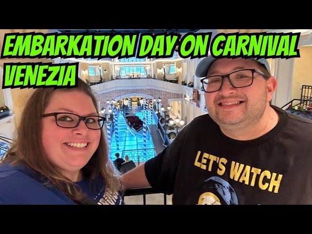 Embarkation Day | Boarding the Carnival Venezia Manhattan port and Exploring the ship