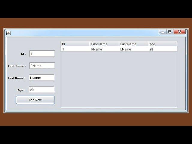 JAVA Tutorial - How To Add A Row To JTable From JTextfields in Java NetBeans [With Source Code]