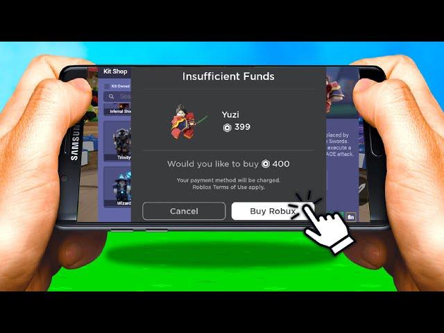 I tried to PAY TO WIN on MOBILE in Roblox Bedwars..