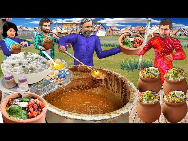 Kulhad Chole Chawal Recipe Famous Street Food Chole Chawal Hindi Kahaniya Moral Stories Comedy Video