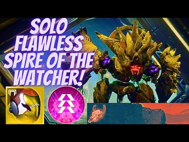 Solo Flawless Spire of the Watcher With Commentary- Prismatic Hunter