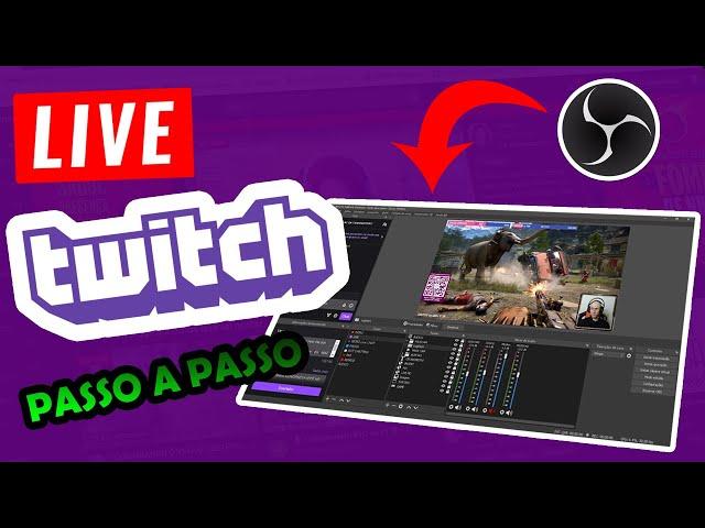 COMO FAZER LIVE NA TWITCH (Tutorial SUPER COMPLETO) 2024