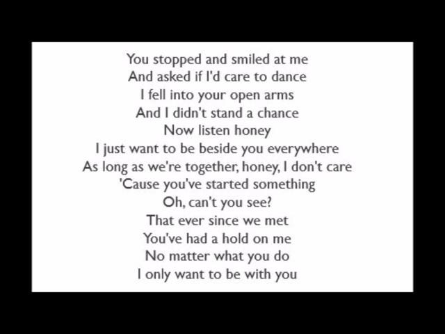 I Only Want To Be With You - Dusty Springfield (Lyrics)