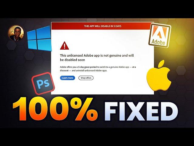 UPDATE | This Unlicensed Adobe App Is Not Genuine & Will Be Disabled Soon | MAC USERS | Photoshop