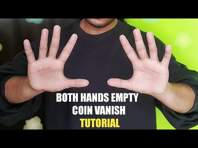 Learn how to do real SLEIGHT OF HANDS COIN VANISH | Free Coin Magic Tutorial | WHITEVERSE