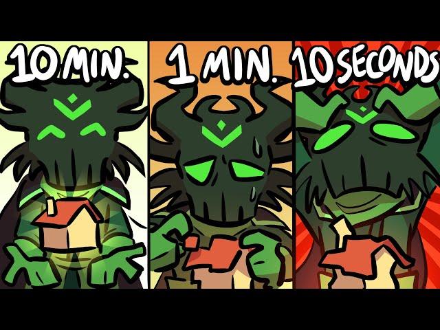 10 Minute 1 Minute 10 Second Speed Builds in Terraria!