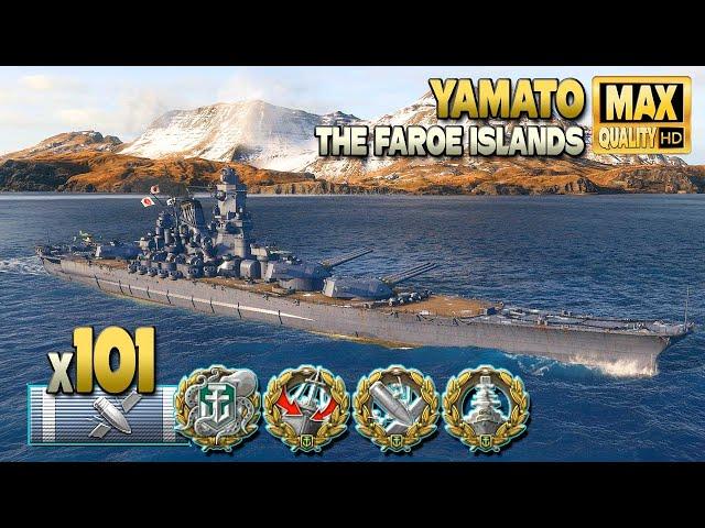 Battleship Yamato: Kraken on map The Faroe Islands - World of Warships