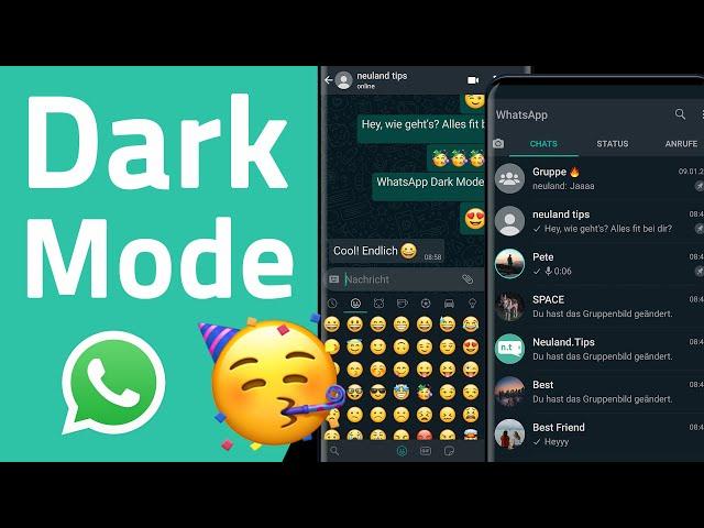 WhatsApp Dark Mode ist da!