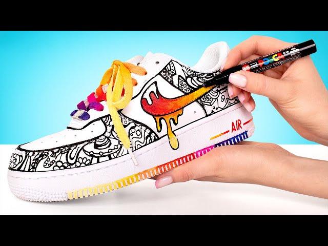 Сделай сам мультяшные кроссовки Nike Air Force 1