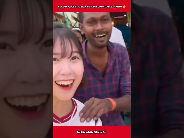 Korean Vlogger in India Very Uncomfortable Moment  #shorts