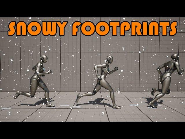 How To Leave Snowy Footprints In Unreal Engine 5 (Tutorial)