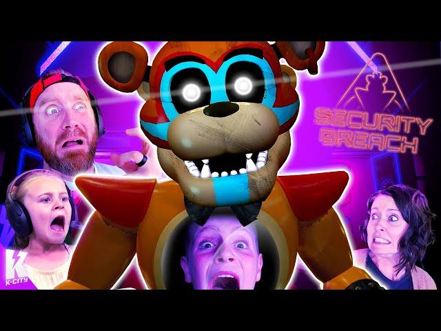 Security Breach!! (FNAF Try Not to Jump Challenge!) K-CITY GAMING