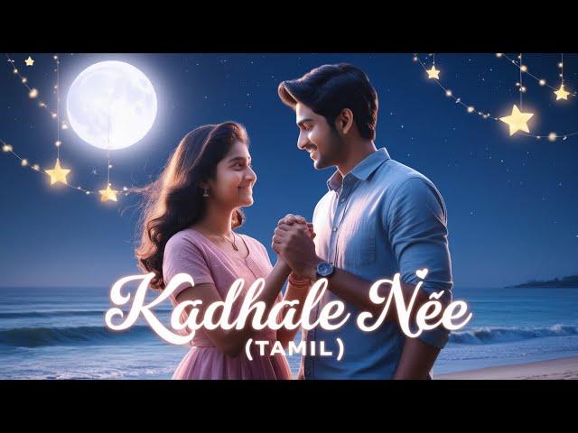 #KadhaleNee  Tamil Romantic Song  Moonlit Love Story | Trending Melody #tamilsongs2024  #tamilpop