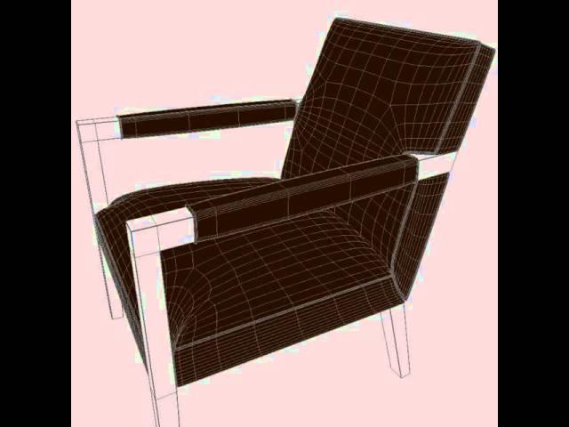 3D Model of Armchair Review