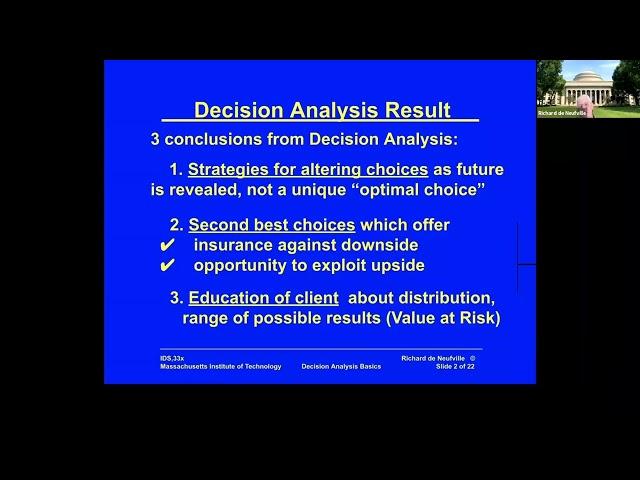 Unit 8: Decision Analysis 1, Video 1: Advantages