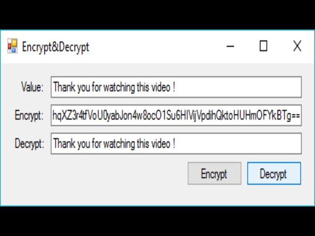 C# Tutorial - Encrypt and Decrypt a String | FoxLearn