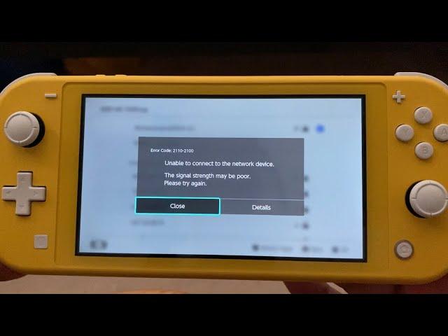 My Nintendo Switch Lite (Error Code: 2110-2100) How I Fix It