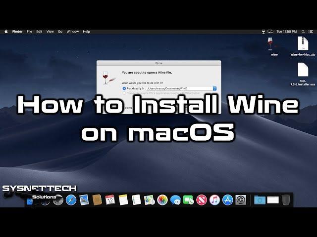 How to Install Wine on macOS Mojave 10.14 | Run Windows Apps on macOS | SYSNETTECH Solutions