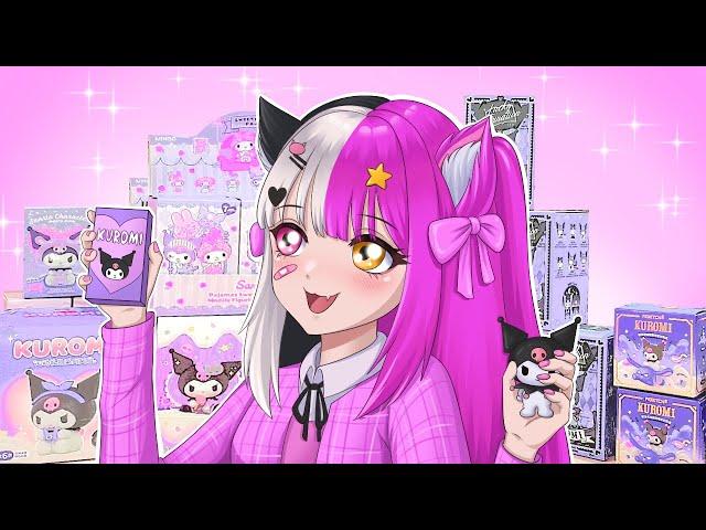 VTUBER OPENS Huge KUROMI SANRIO BLIND BOXES Haul 