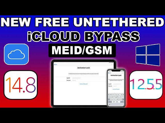 Free iCloud Bypass iOS 14.8/14.7.1/12.5.5 Windows|Free Untethered iCloud Bypass Windows iOS 14/13/12