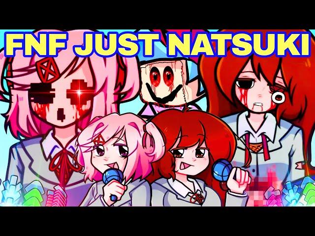 Friday Night Funkin' R.I.P GF BAD ENDING | JUST NATSUKI DDLC (Doki Doki Literature Club!)  (FNF Mod)