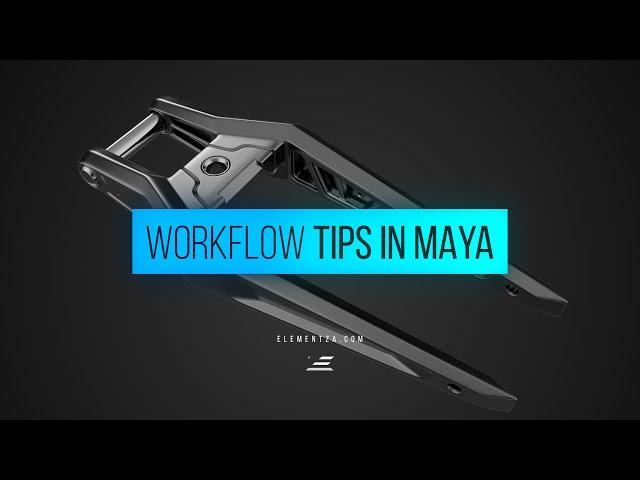 Workflow tips for 3D Modeling in Maya