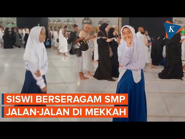 Viral, Video Siswi "Bolos" Pakai Seragam Sekolah Pergi ke Mekkah, Ini Faktanya