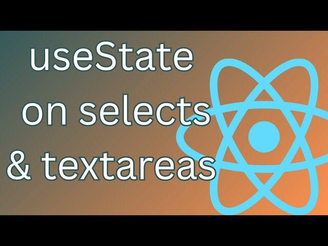 How to use react hook useState for form selects and textareas