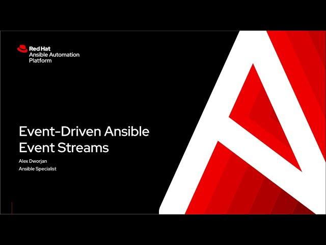 Event-Driven Ansible Event Streams