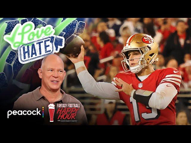 Week 10 Love/Hate: De’Von Achane, Garrett Wilson, Brock Purdy + more | Happy Hour (FULL SHOW)