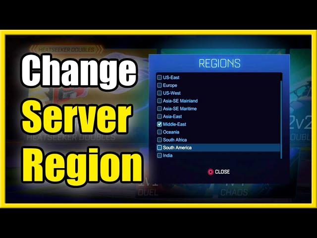 How to Change Server Region in Rocket League (Matchmaking Anywhere)