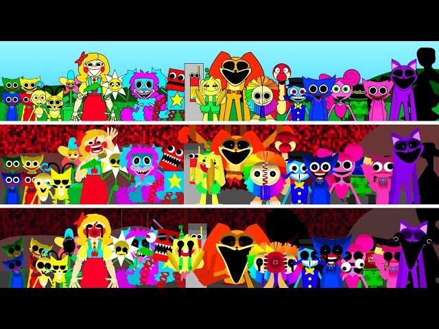 All Phases and Characters Together in Incredibox Sprunki Retake Poppy Playtime! Phase 1 VS Phase 2-3