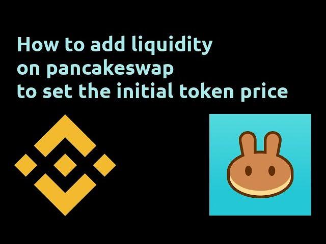 How to set the initial token price on pancakeswap(create LP)