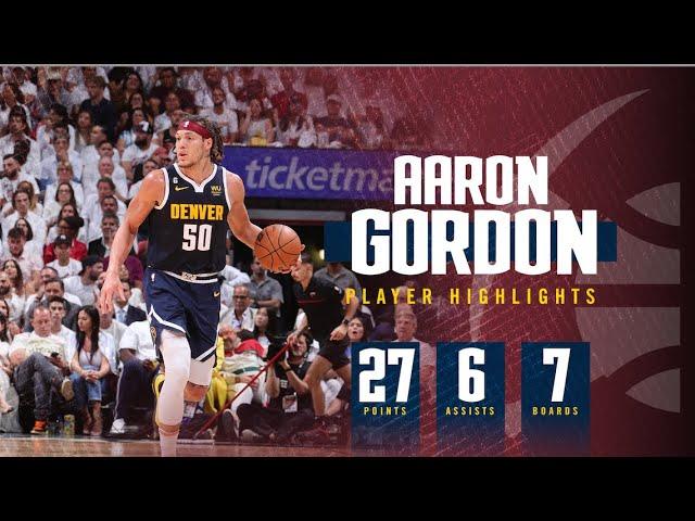 Aaron Gordon Earns Playoff Career High With 27 PT Performance in Game 4 of NBA Finals Against Heat