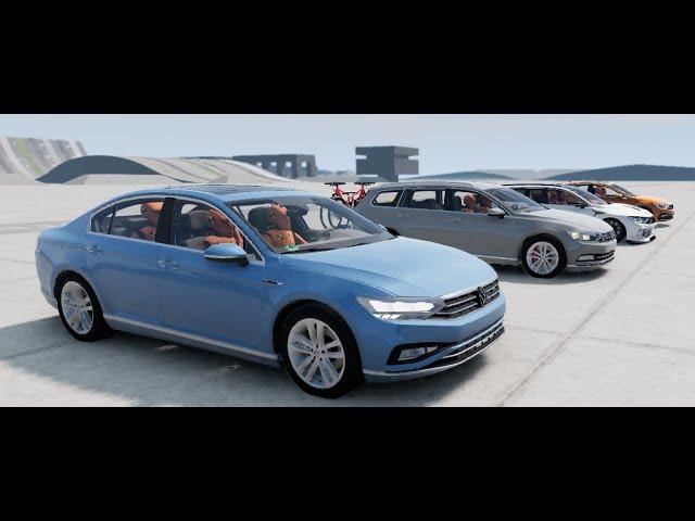 BeamNG Drive VW Passat B8 a lot of Variants Crashtest+ Downloadlink